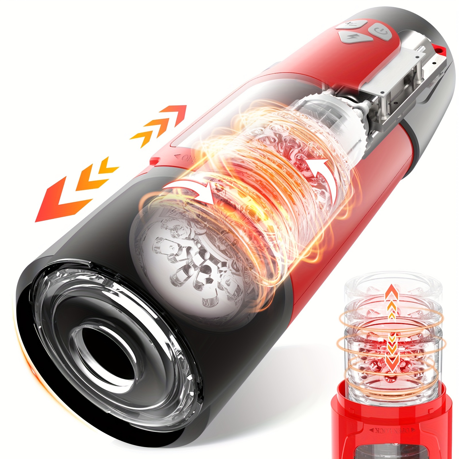 Male Masturbator Cup – 7-Mode Sucking and Rotating Penis Pump with Blowjob Machine Function