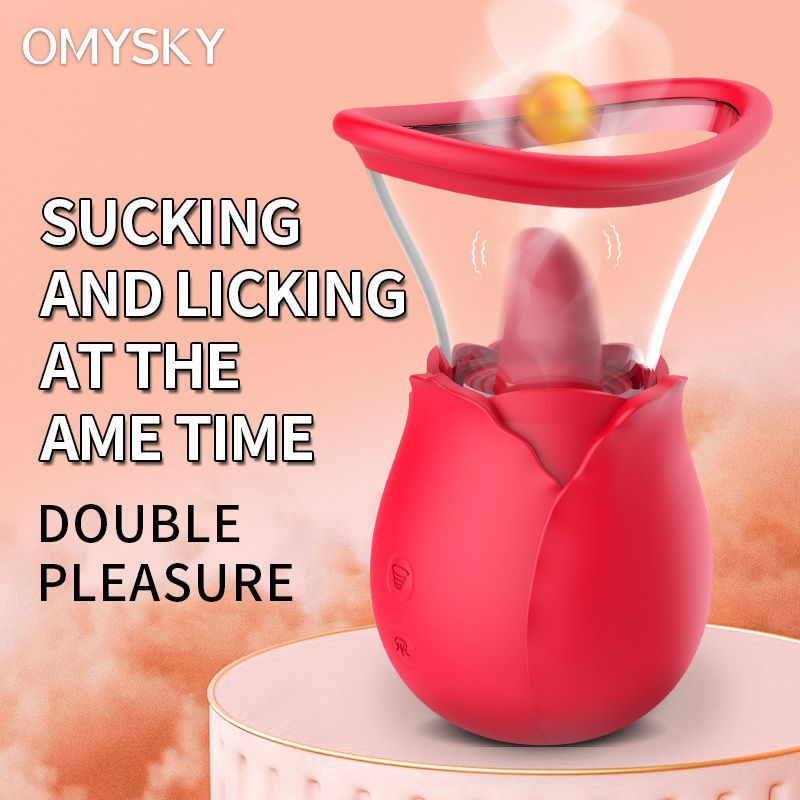 Rose Toy for Women, Rose Sex Sucking Licking Stimulator Toys